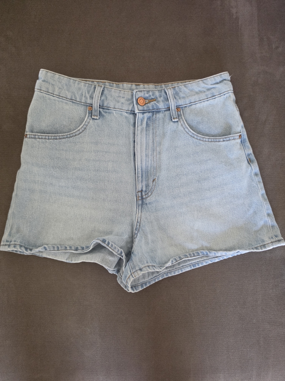 H&M Light Blue High-Rise Denim Shorts